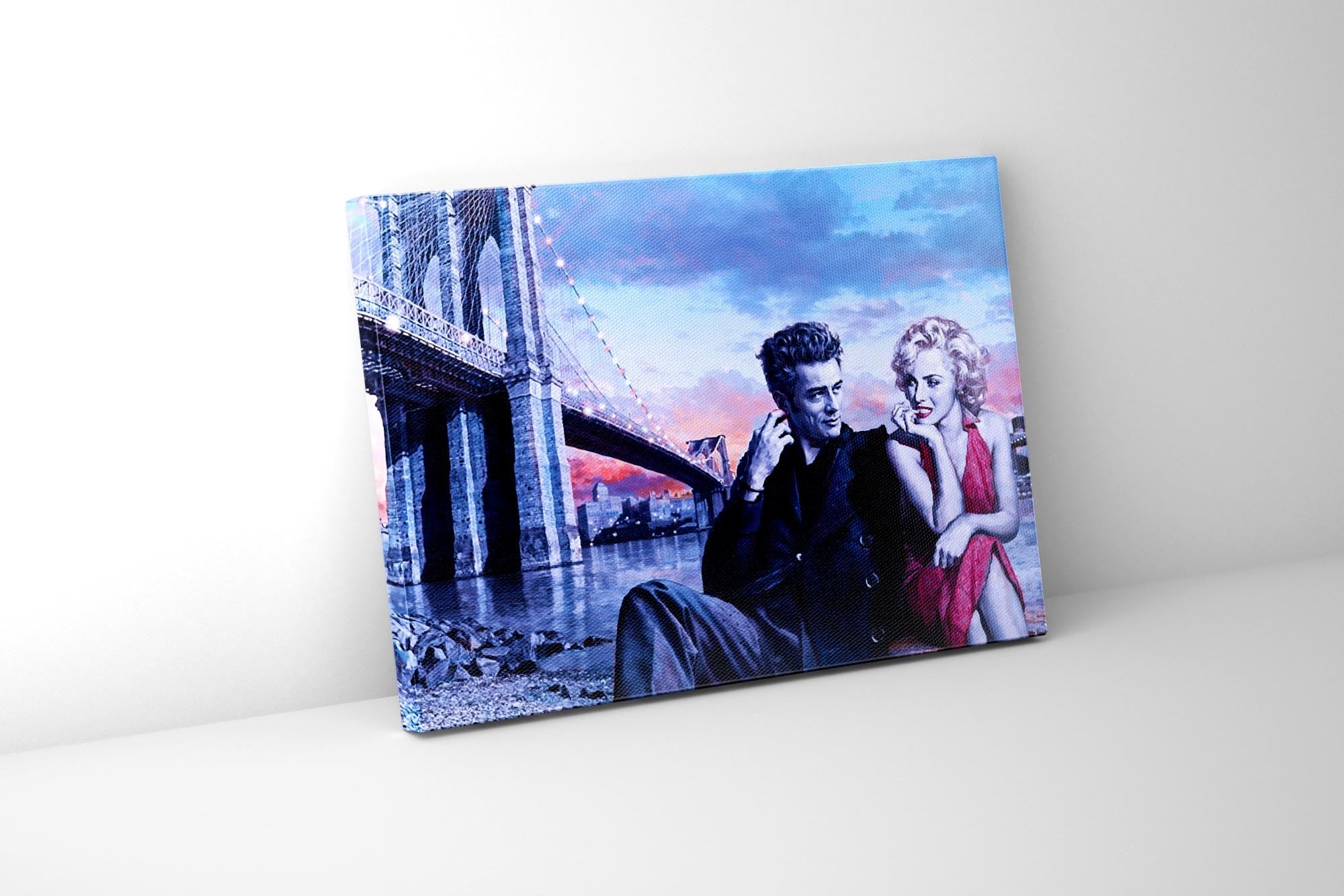 Dean and Marilyn Canvas Print 36x48 Wall Art-Wall Art-DECOROLALA