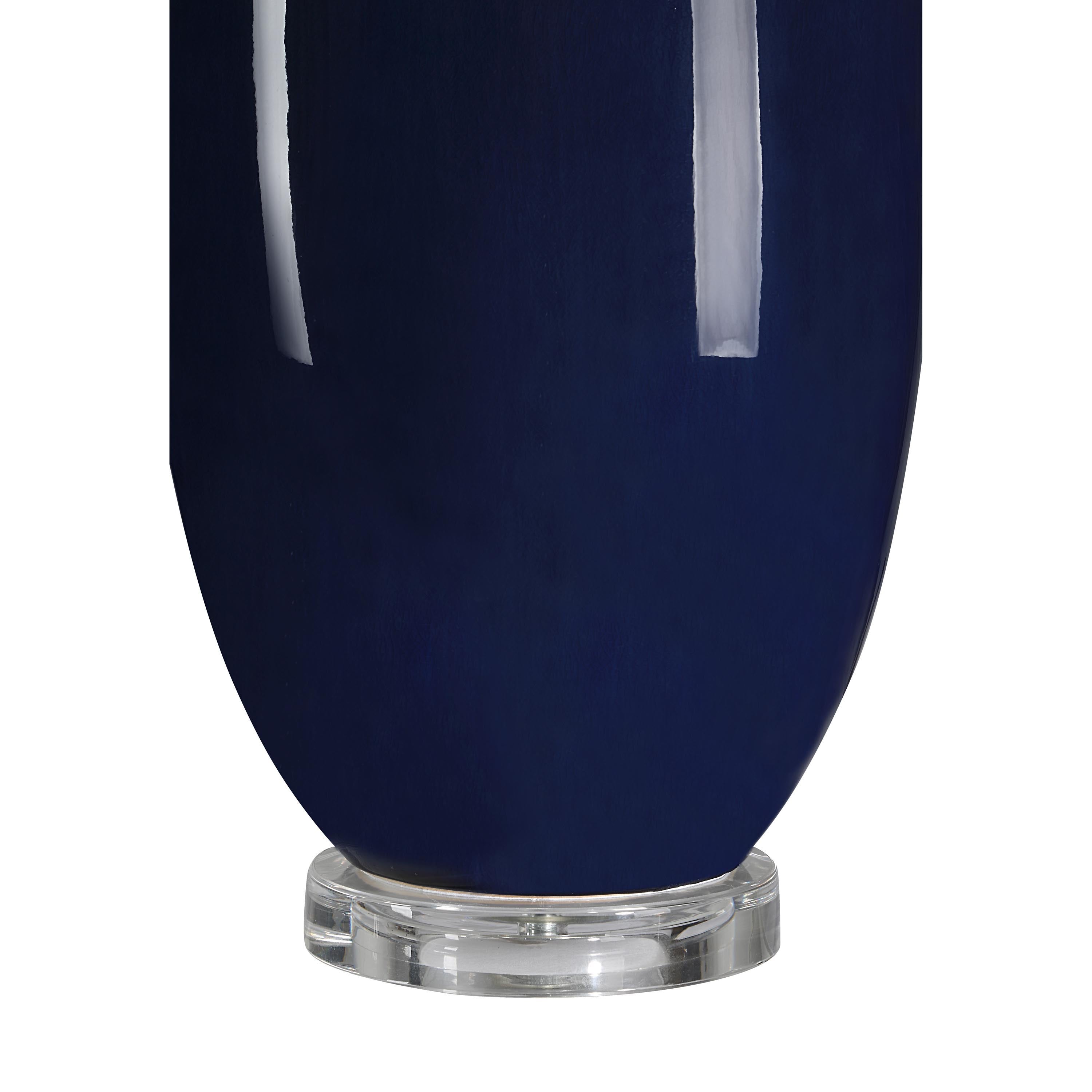 Decimus 30.75" Table Lamp with 3-Way Switch, Blue-Table Lamp-DECOROLALA