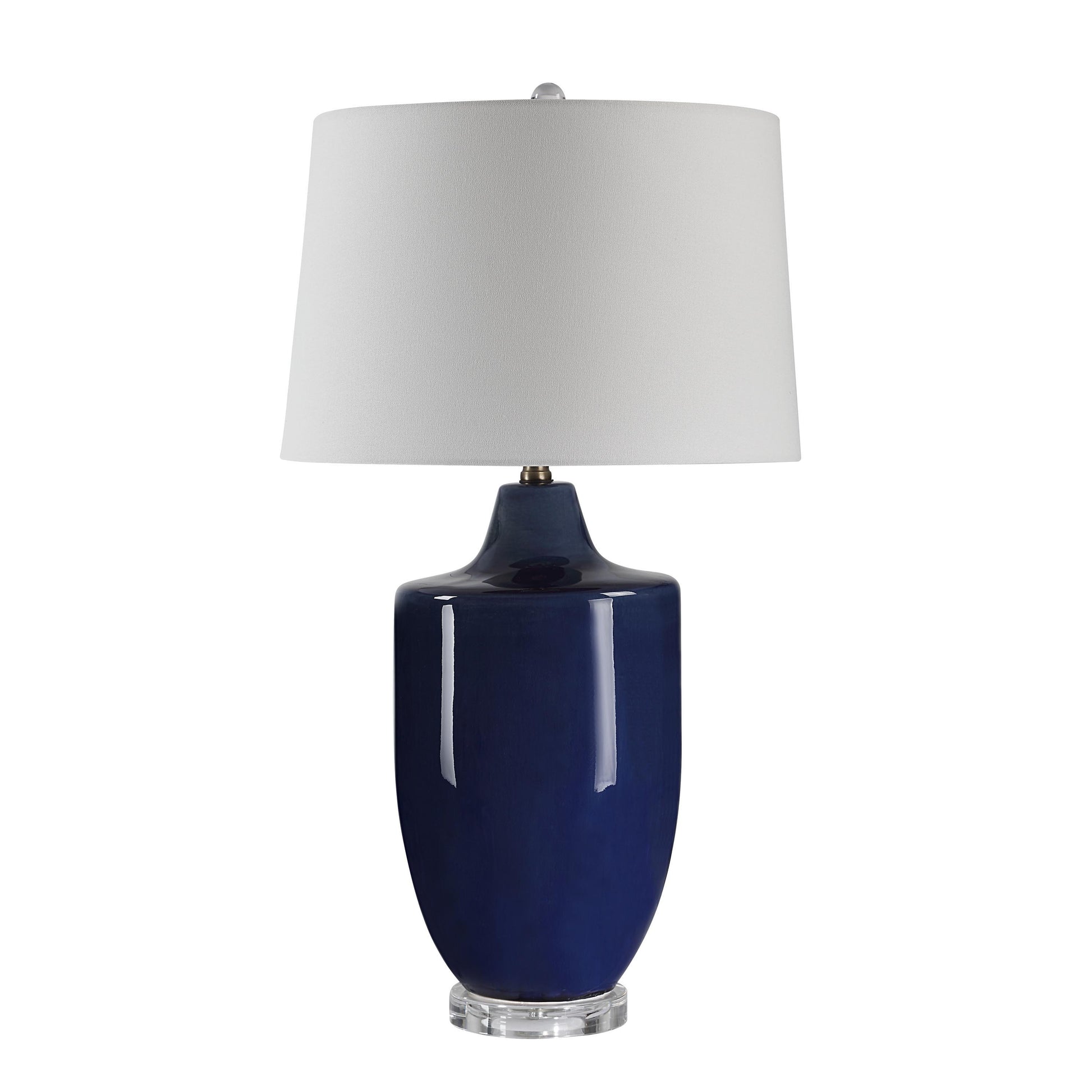 Decimus 30.75" Table Lamp with 3-Way Switch, Blue-Table Lamp-DECOROLALA
