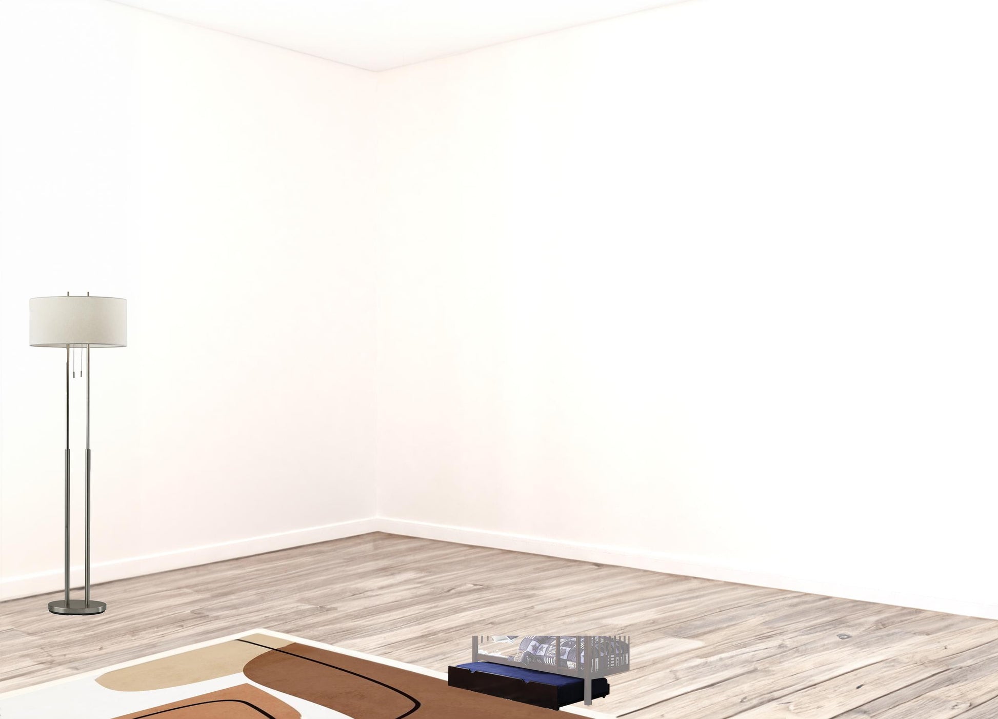 Deep Brown Pull Out Trundle for Under Bed-Bunk Beds-DECOROLALA