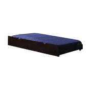 Deep Brown Pull Out Trundle for Under Bed-Bunk Beds-DECOROLALA
