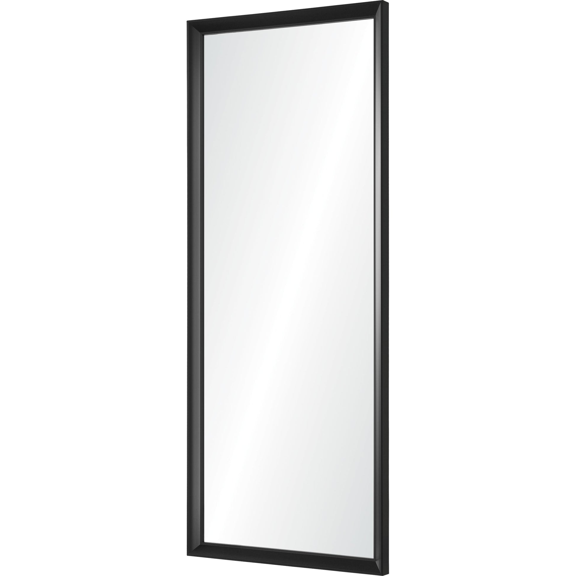 Delacorte 80" Tall Rectangle Wall Mirror, Black-Mirror-DECOROLALA