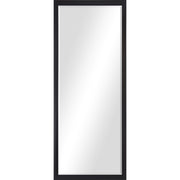 Delacorte 80" Tall Rectangle Wall Mirror, Black-Mirror-DECOROLALA