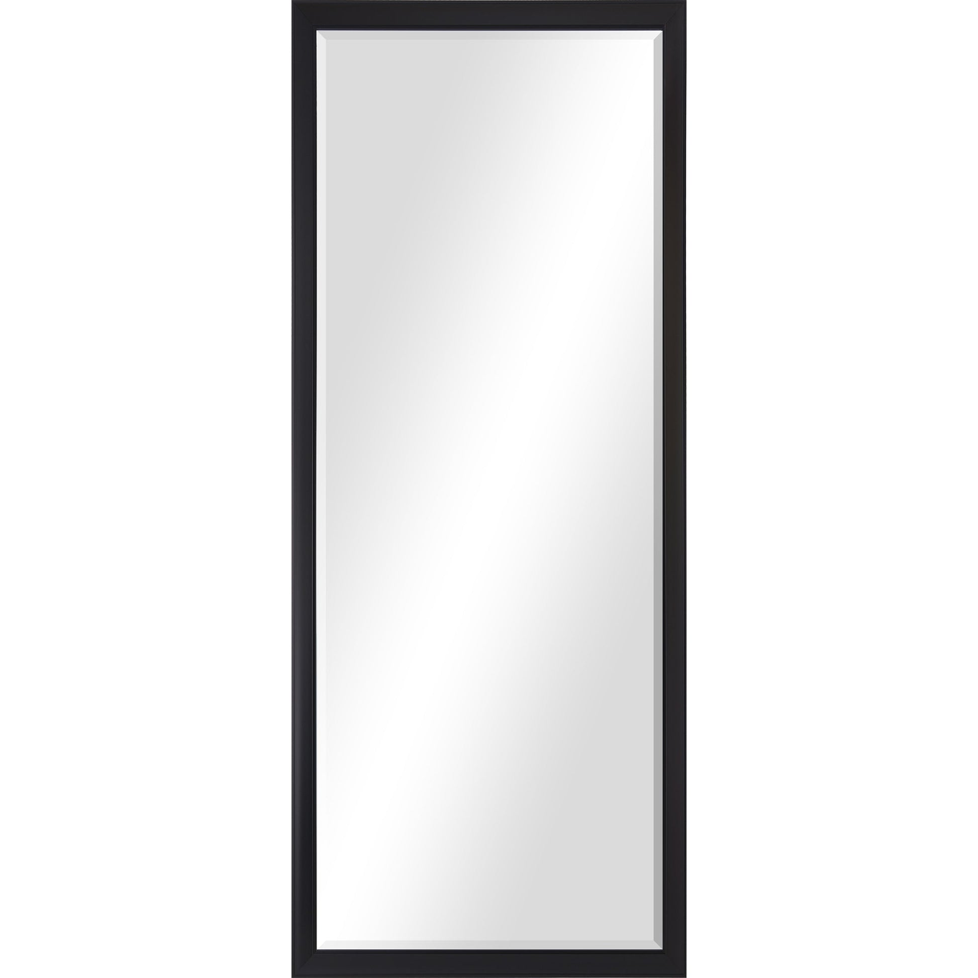 Delacorte 80" Tall Rectangle Wall Mirror, Black-Mirror-DECOROLALA