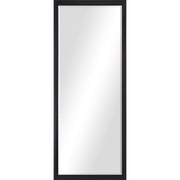 Delacorte 80" Tall Rectangle Wall Mirror, Black-Mirrors-DECOROLALA
