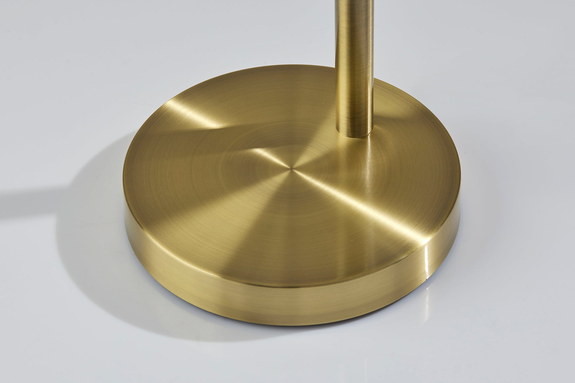 Delaney Arc Lamp - Antique Brass 76"-Lighting-DECOROLALA