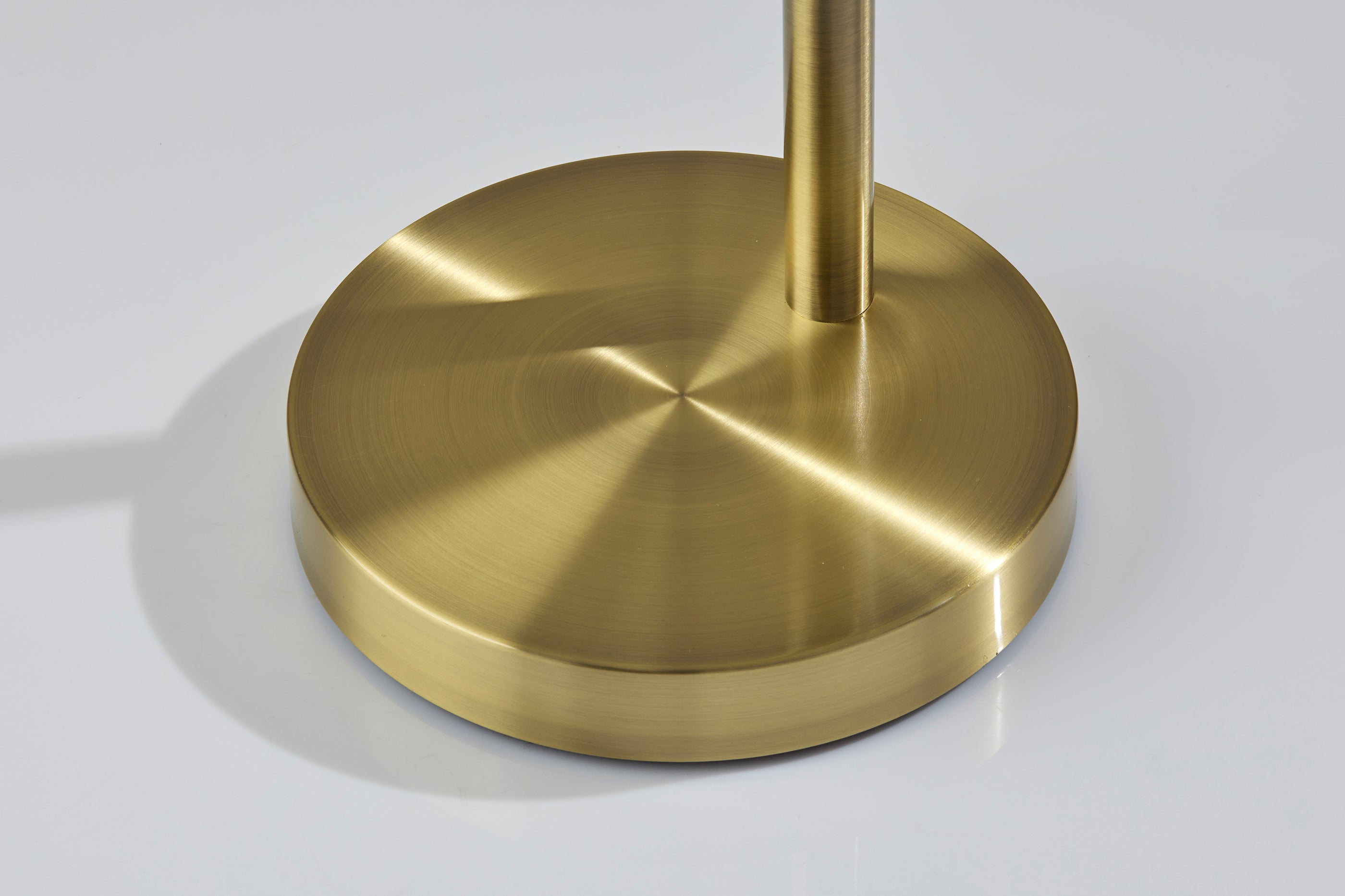 Delaney Arc Lamp - Antique Brass 76"-Lighting-DECOROLALA