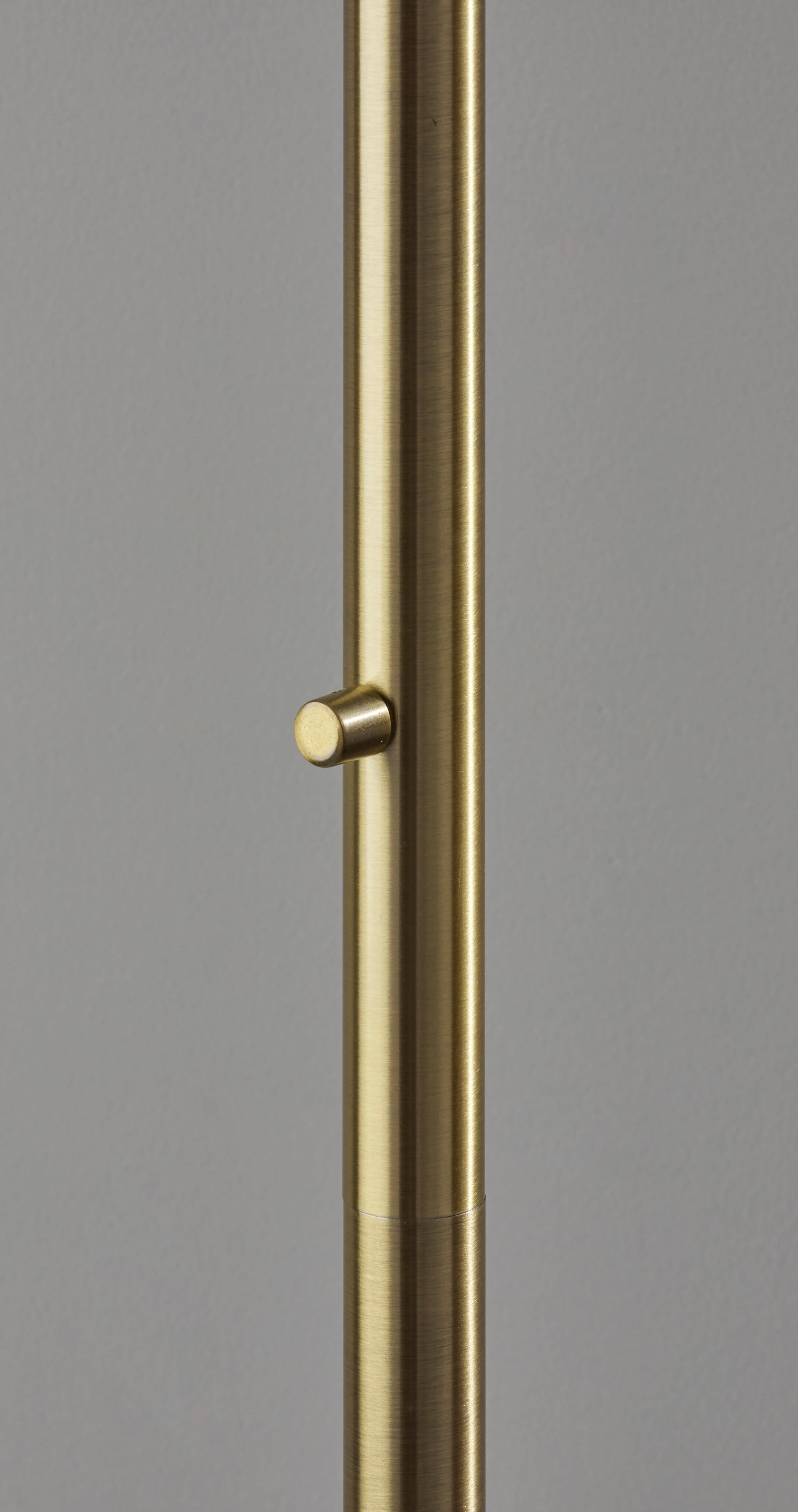 Delaney Arc Lamp - Antique Brass 76"-Lighting-DECOROLALA