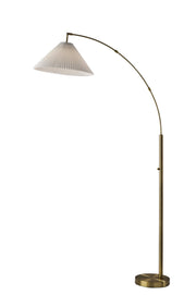 Delaney Arc Lamp - Antique Brass 76"-Lighting-DECOROLALA