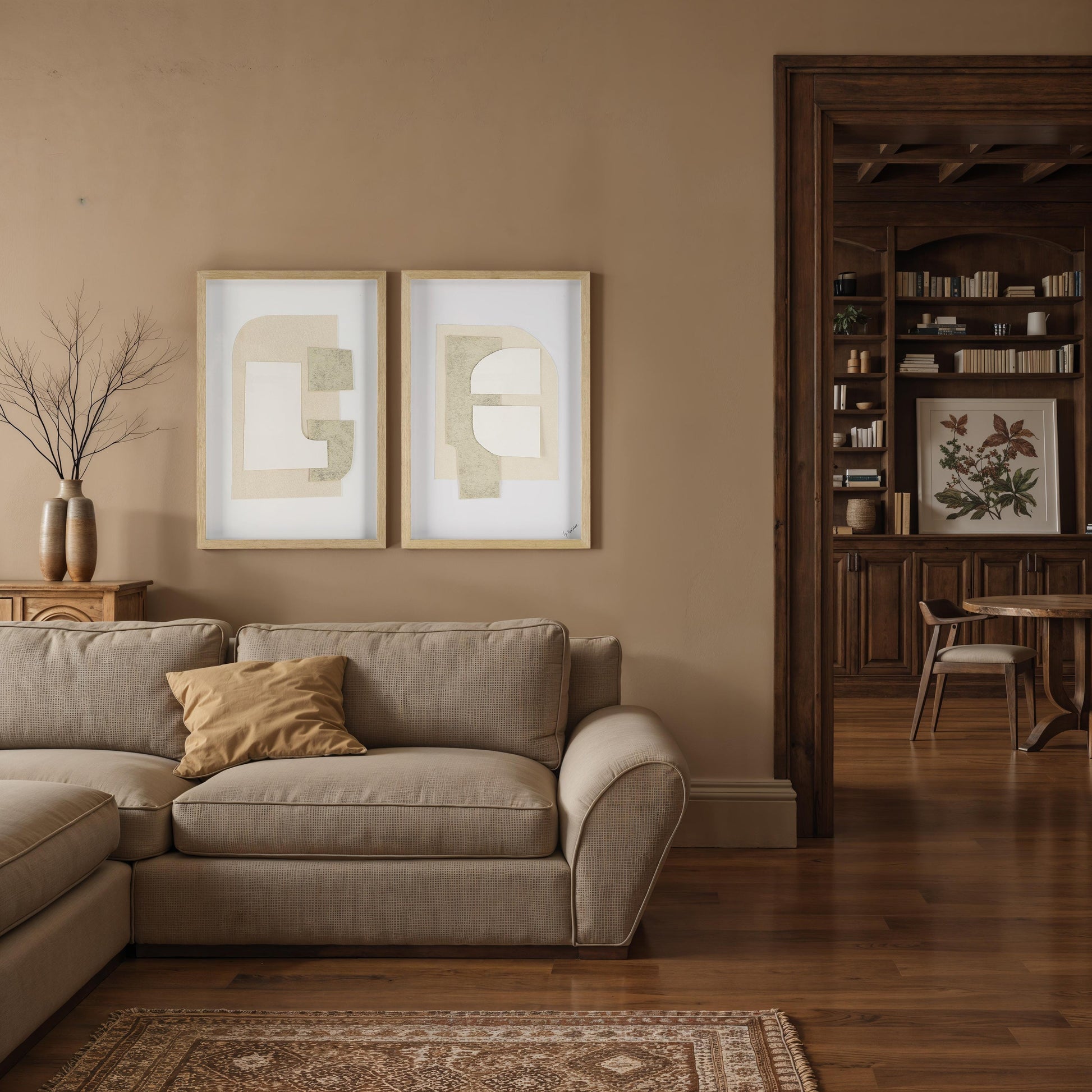 Delias 20.0" Wide Wall Decor, Printed Artwork (2 Piece Set)-Canvas Print-DECOROLALA