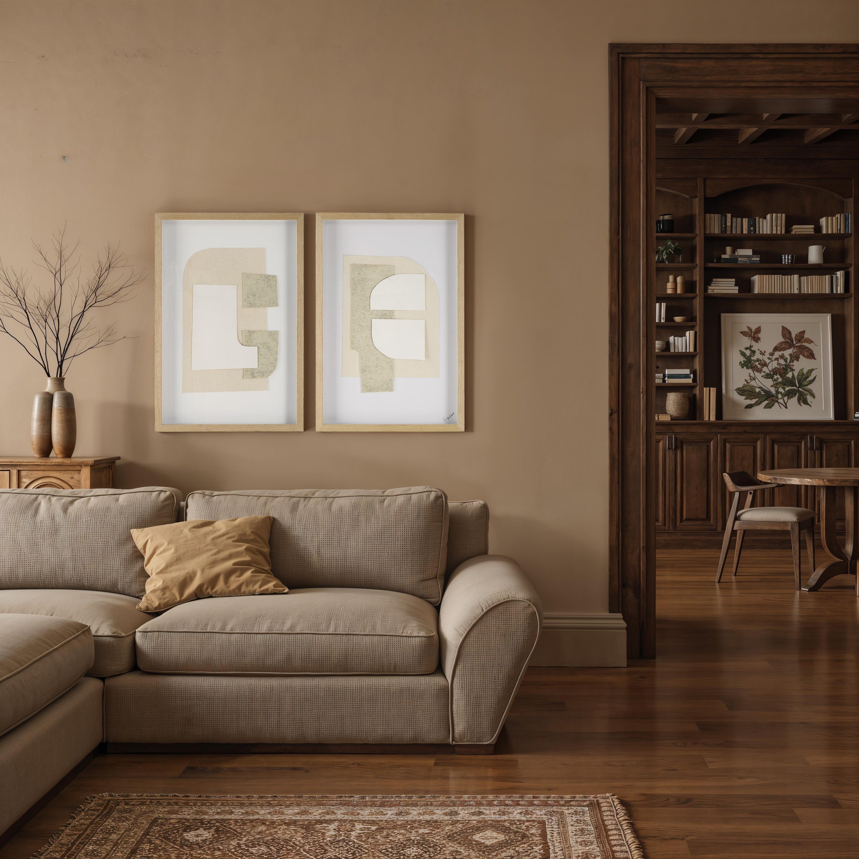 Delias 20.0" Wide Wall Decor, Printed Artwork (2 Piece Set)-Canvas Print-DECOROLALA