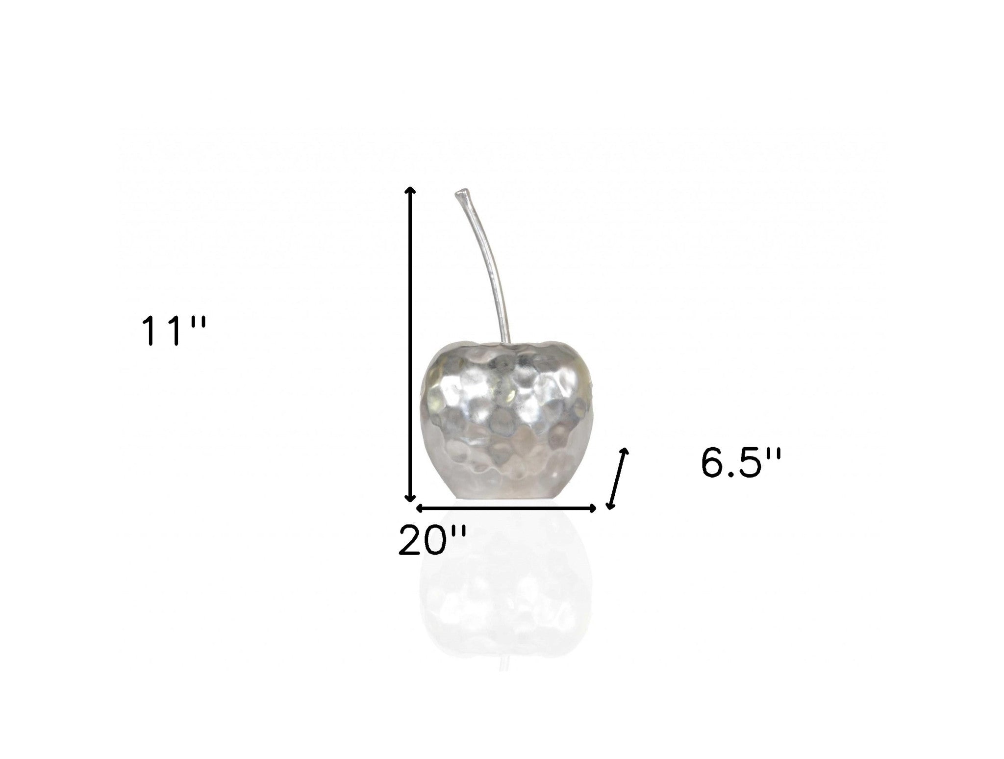 Delicious Hammered Finish Apple Statue-Sculptures-DECOROLALA