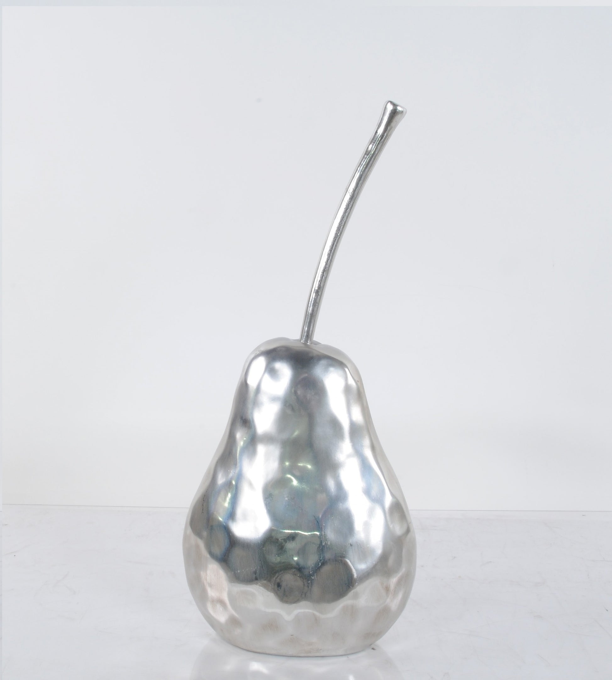 Delicious Hammered Finish Pear Statue-Sculptures-DECOROLALA