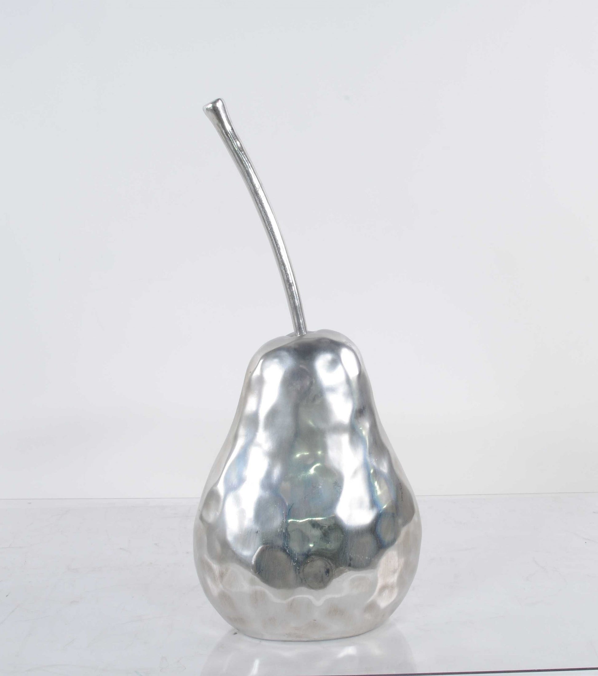 Delicious Hammered Finish Pear Statue-Sculptures-DECOROLALA