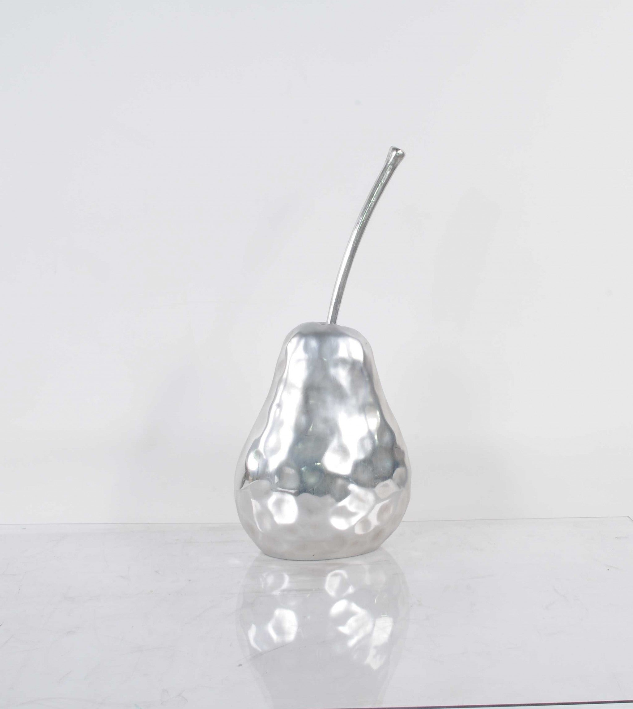 Delicious Hammered Finish Pear Statue-Sculptures-DECOROLALA
