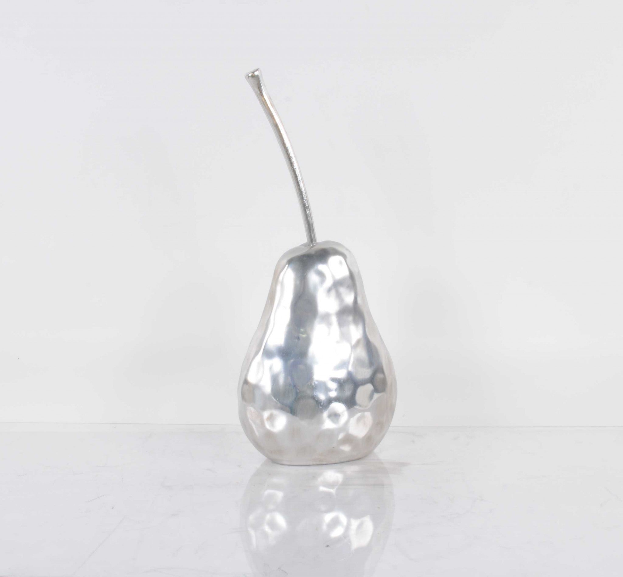 Delicious Hammered Finish Pear Statue-Sculptures-DECOROLALA