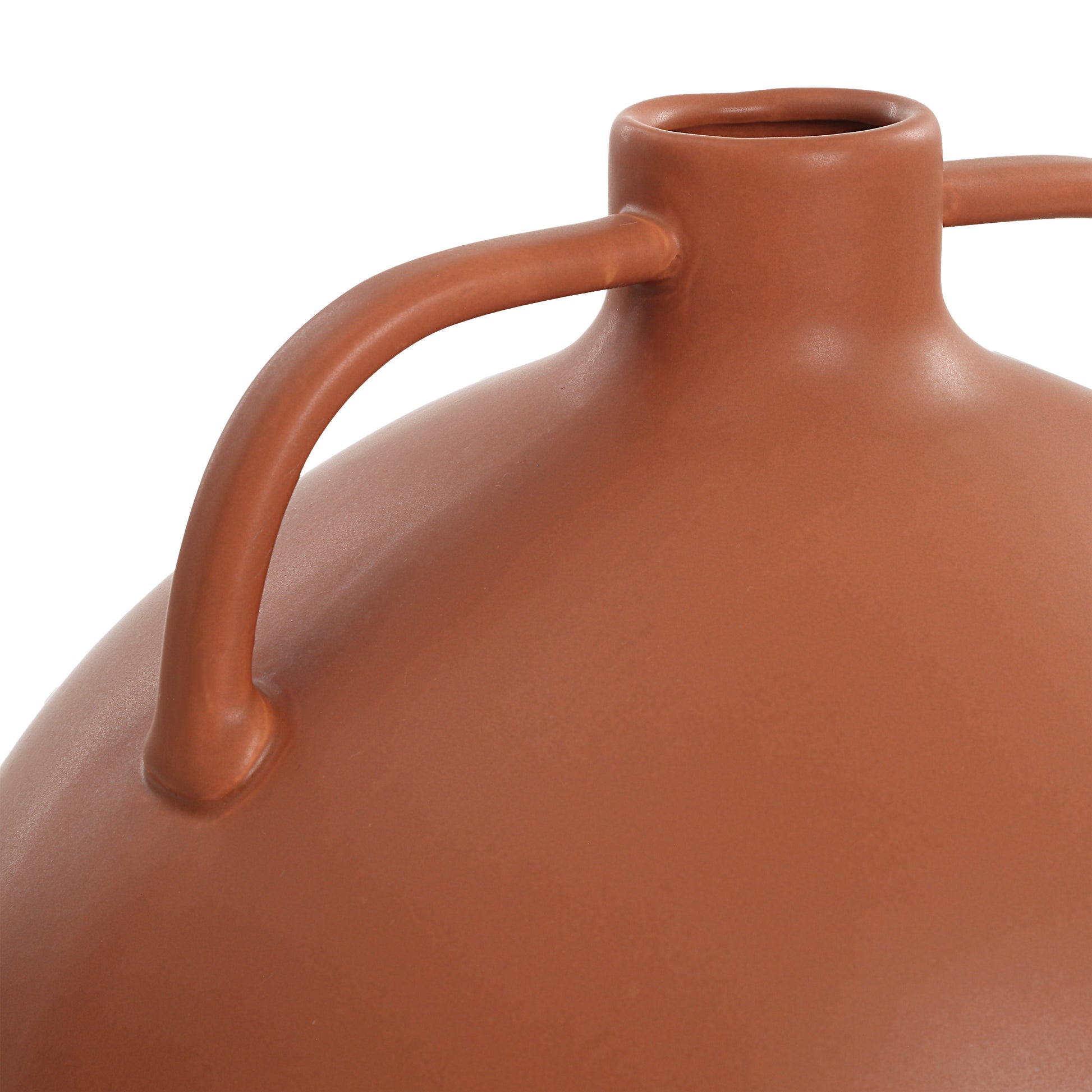 Delphi Indoor Ceramic Vase, Matte Terracotta-Vase-DECOROLALA