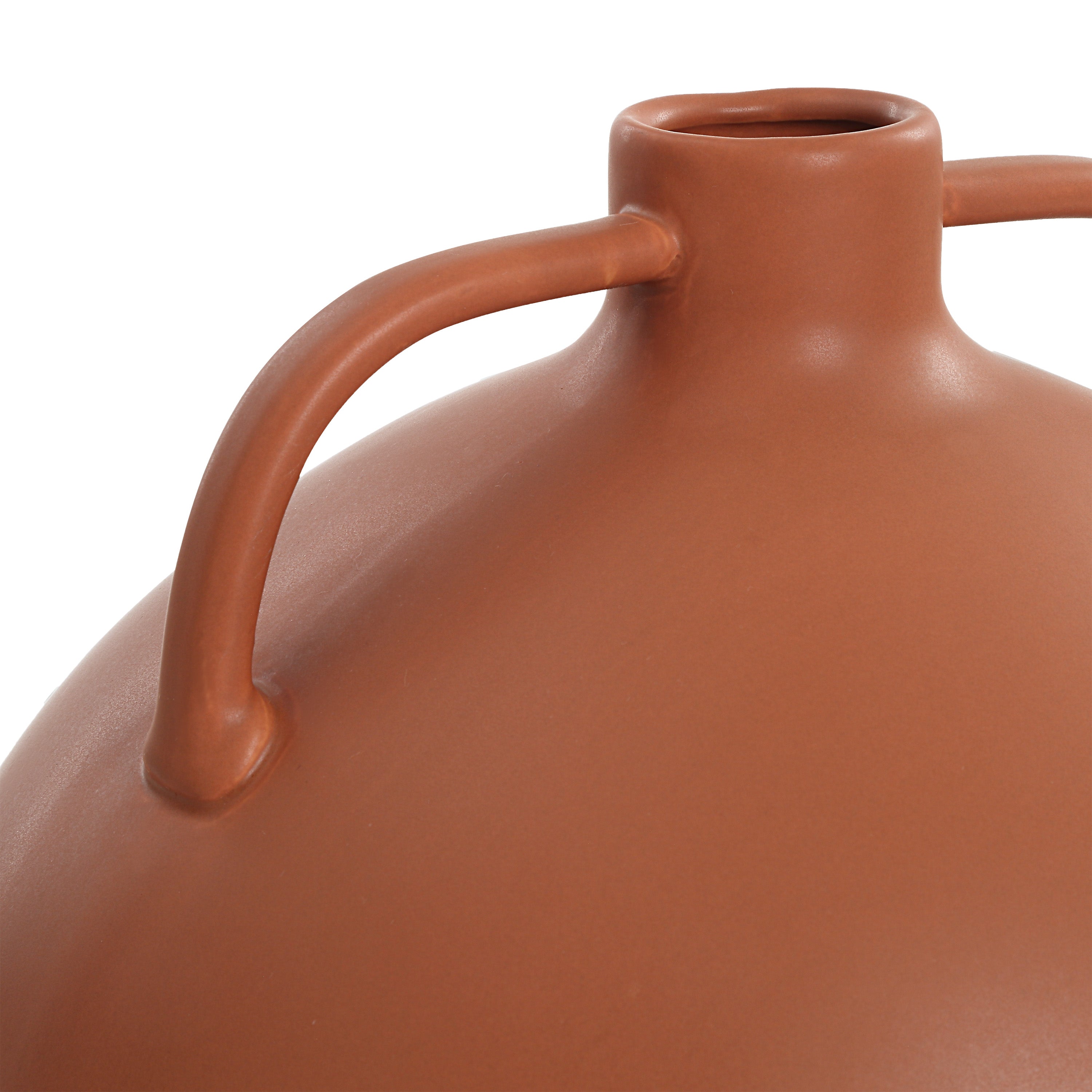 Delphi Indoor Ceramic Vase, Matte Terracotta-Vase-DECOROLALA