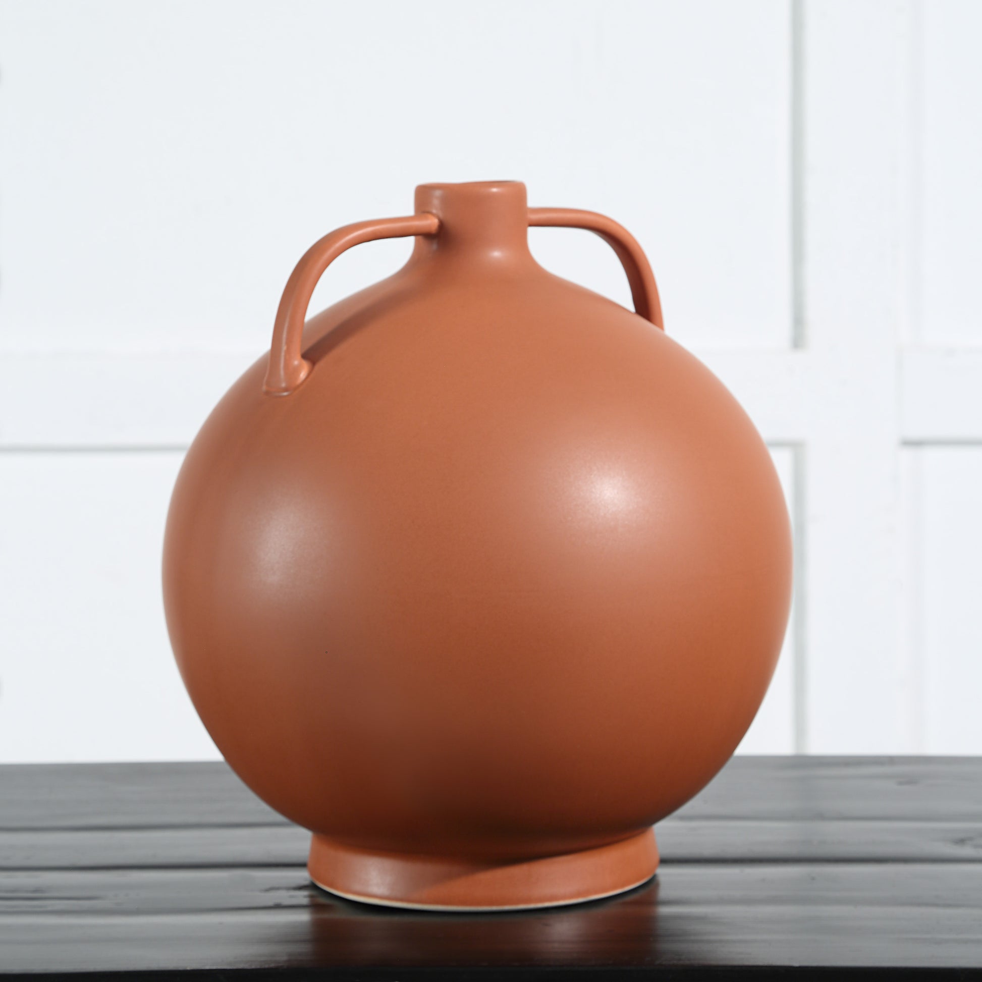 Delphi Indoor Ceramic Vase, Matte Terracotta-Vase-DECOROLALA