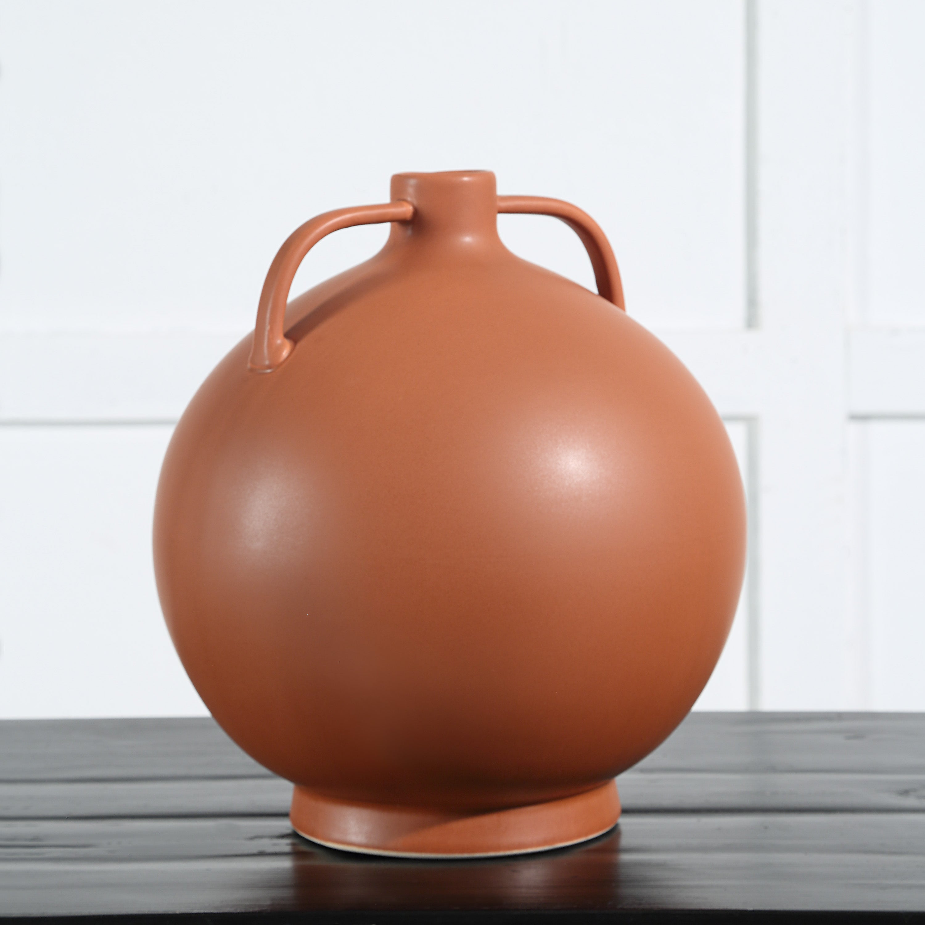 Delphi Indoor Ceramic Vase, Matte Terracotta-Vase-DECOROLALA