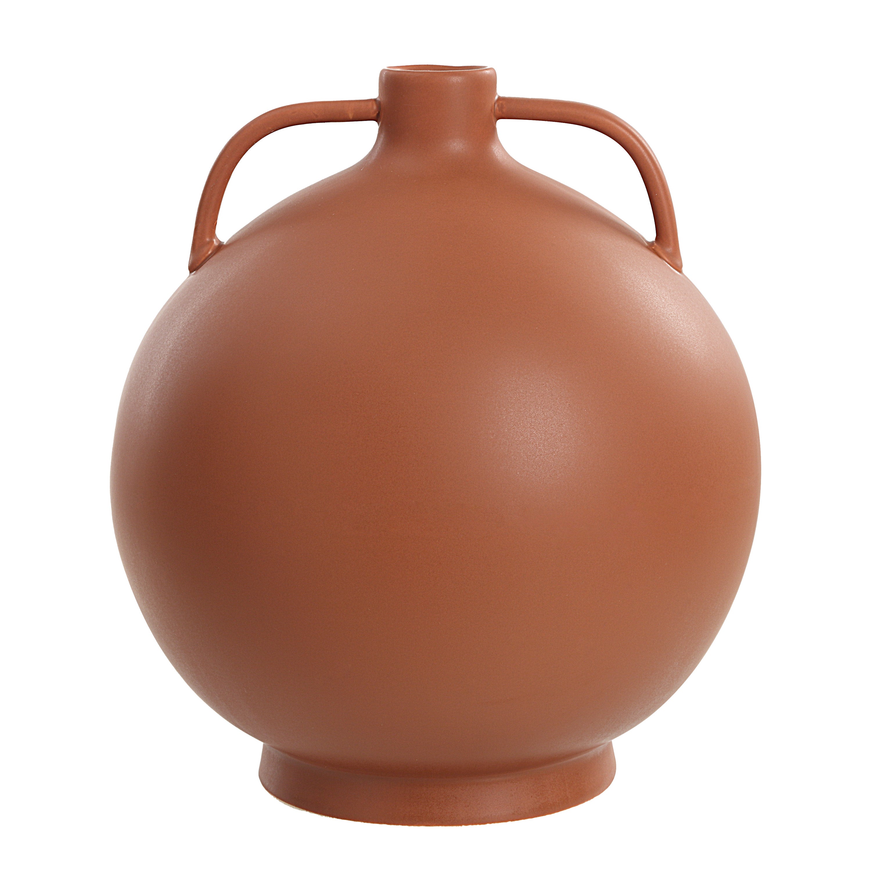 Delphi Indoor Ceramic Vase, Matte Terracotta-Vase-DECOROLALA