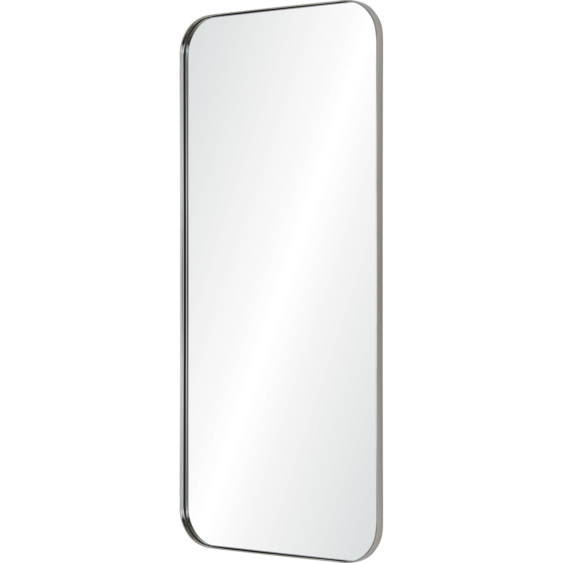 Delphinus 46" Tall Rectangle Wall Mirror, Grey-Mirror-DECOROLALA