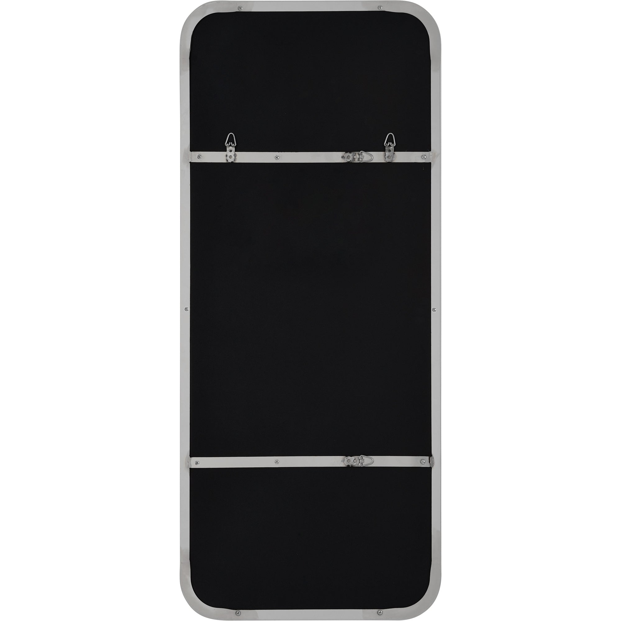 Delphinus 46" Tall Rectangle Wall Mirror, Grey-Mirror-DECOROLALA