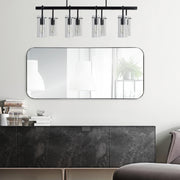 Delphinus 46" Tall Rectangle Wall Mirror, Grey-Mirror-DECOROLALA