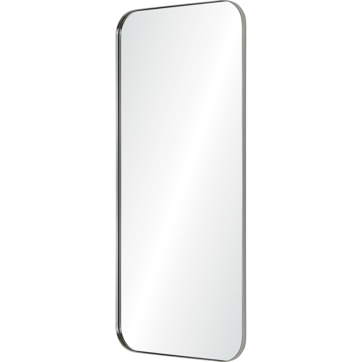 Delphinus 46" Tall Rectangle Wall Mirror, Grey-Mirrors-DECOROLALA