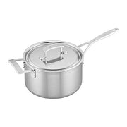 Demeyere Industry 5-Ply 4-qt Stainless Steel Saucepan with Handle Helper-Cookware-DECOROLALA