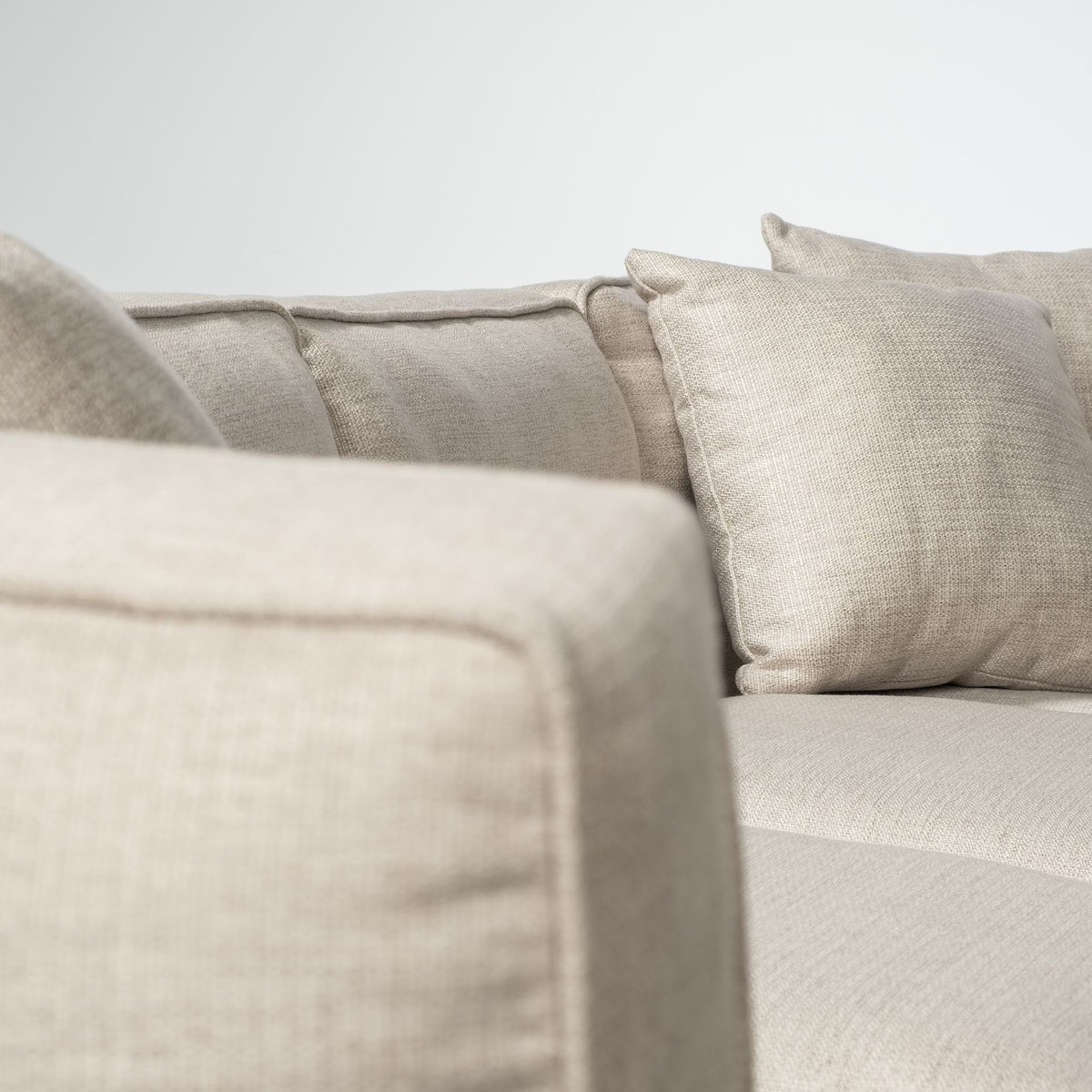 Denali III Beige Upholstered Wooden Frame Sectional-Sofa & Sectionals-DECOROLALA