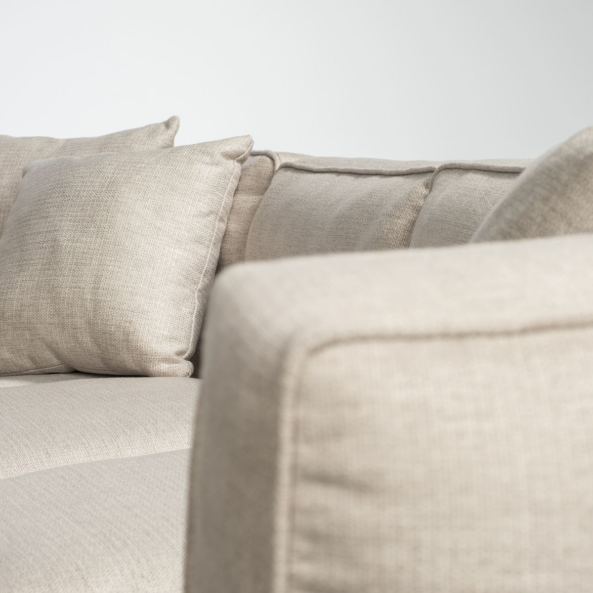 Denali IV 121" Beige Upholstered Wooden Frame Left Four Seater Sectional-Sofa & Sectionals-DECOROLALA