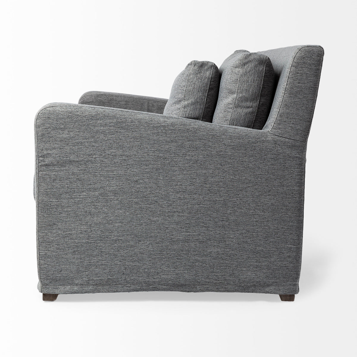 Denly III 38 X 38.25 X 34.5 Castlerock Gray Slipcover Upholstered Arm Chair-Chairs-DECOROLALA