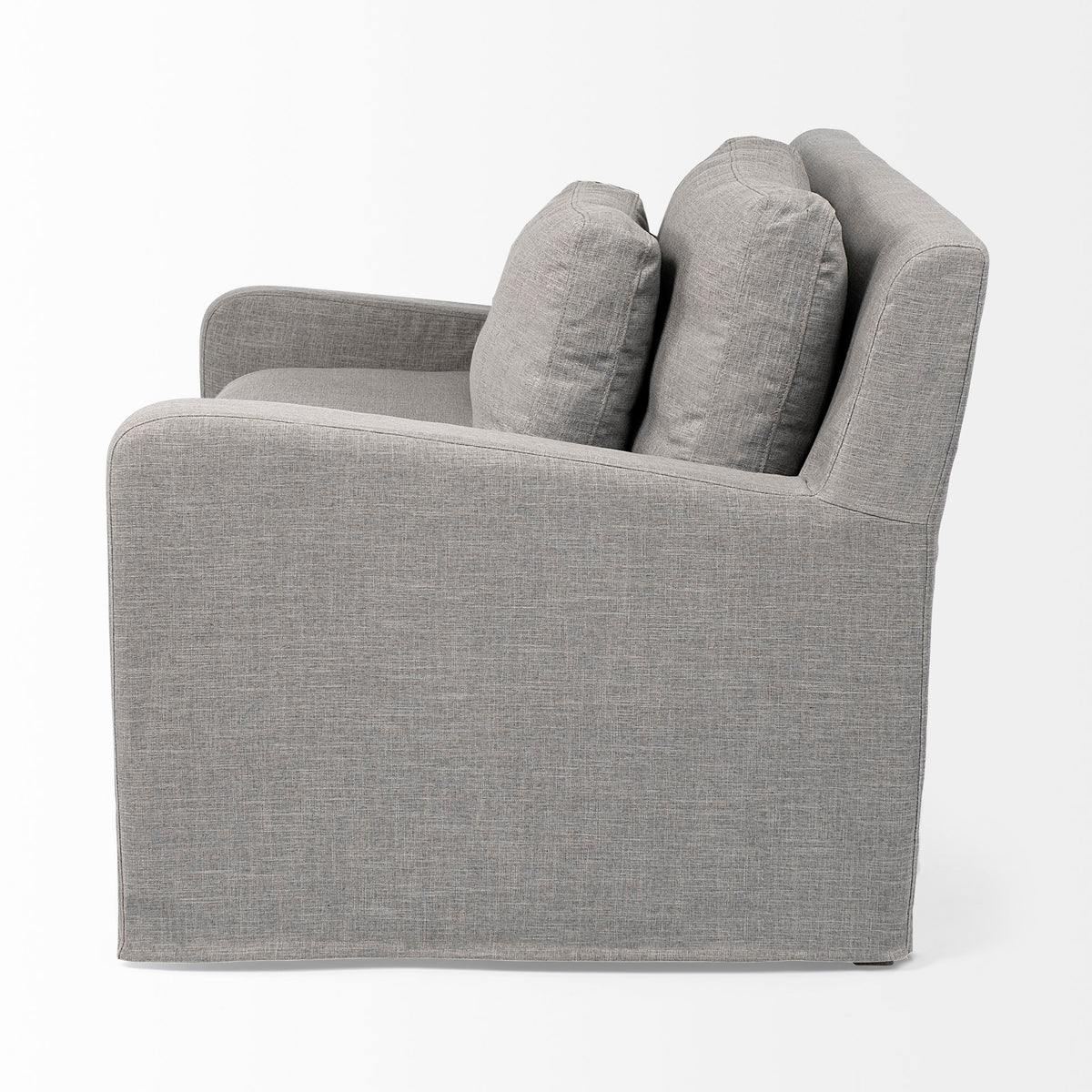 Denly III 38 X 38.25 X 34.5 Flint Gray Slipcover Upholstered Arm Chair-Chairs-DECOROLALA