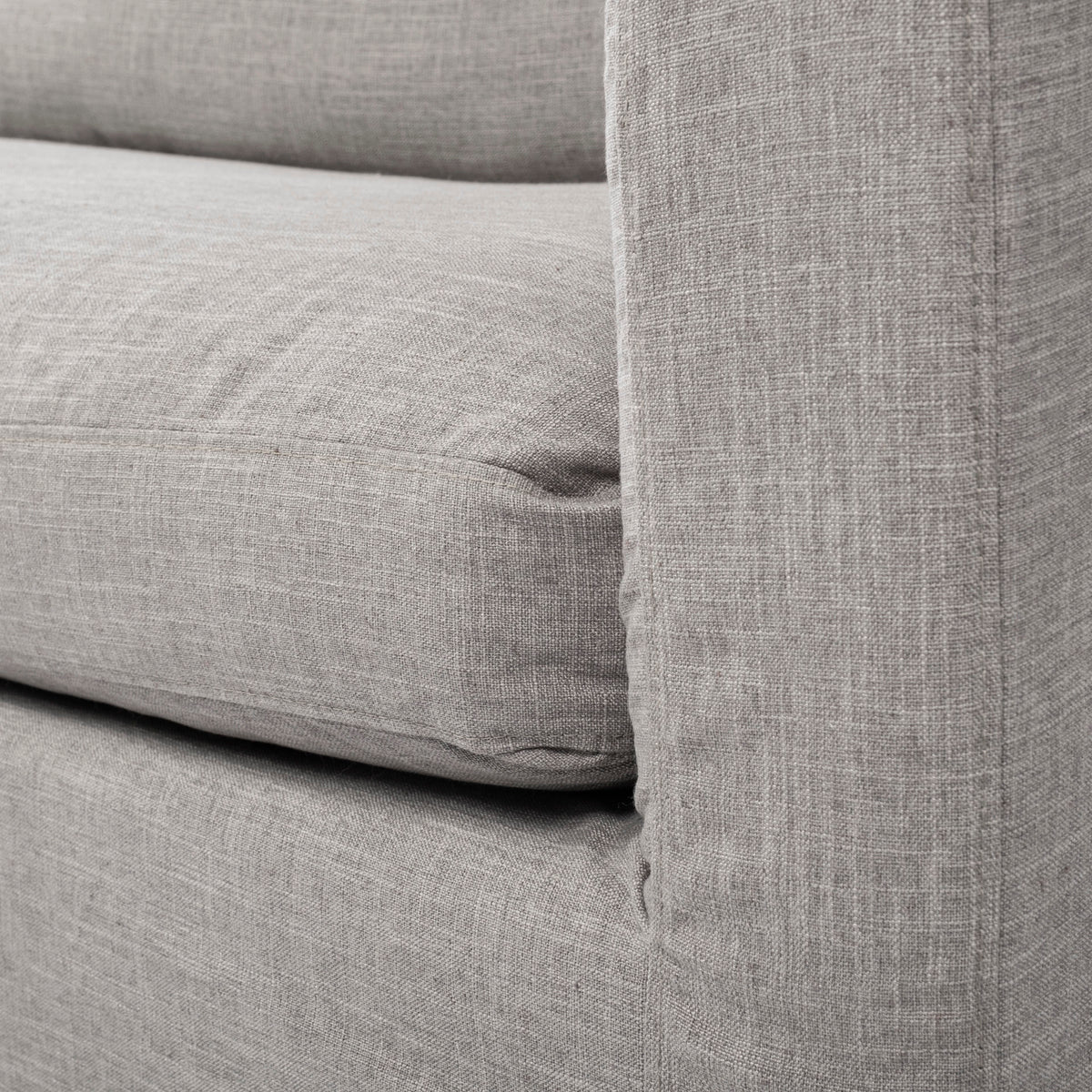 Denly III 38 X 38.25 X 34.5 Flint Gray Slipcover Upholstered Arm Chair-Chairs-DECOROLALA