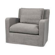 Denly III 38 X 38.25 X 34.5 Flint Gray Slipcover Upholstered Arm Chair-Chairs-DECOROLALA