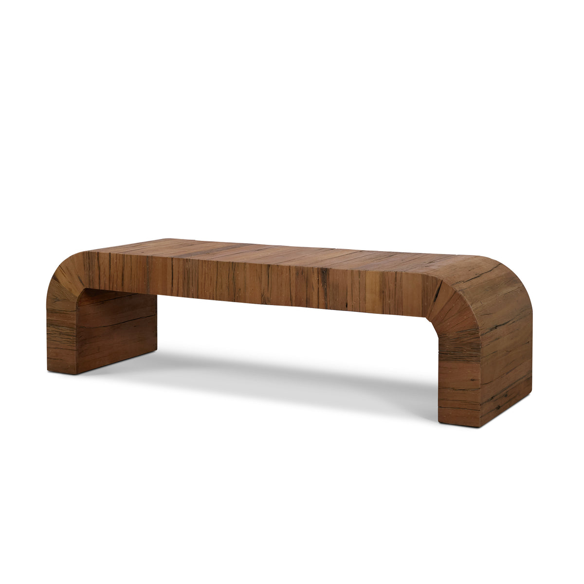 Denton Medium Brown Relcaimed Wood Bench-Benches-DECOROLALA