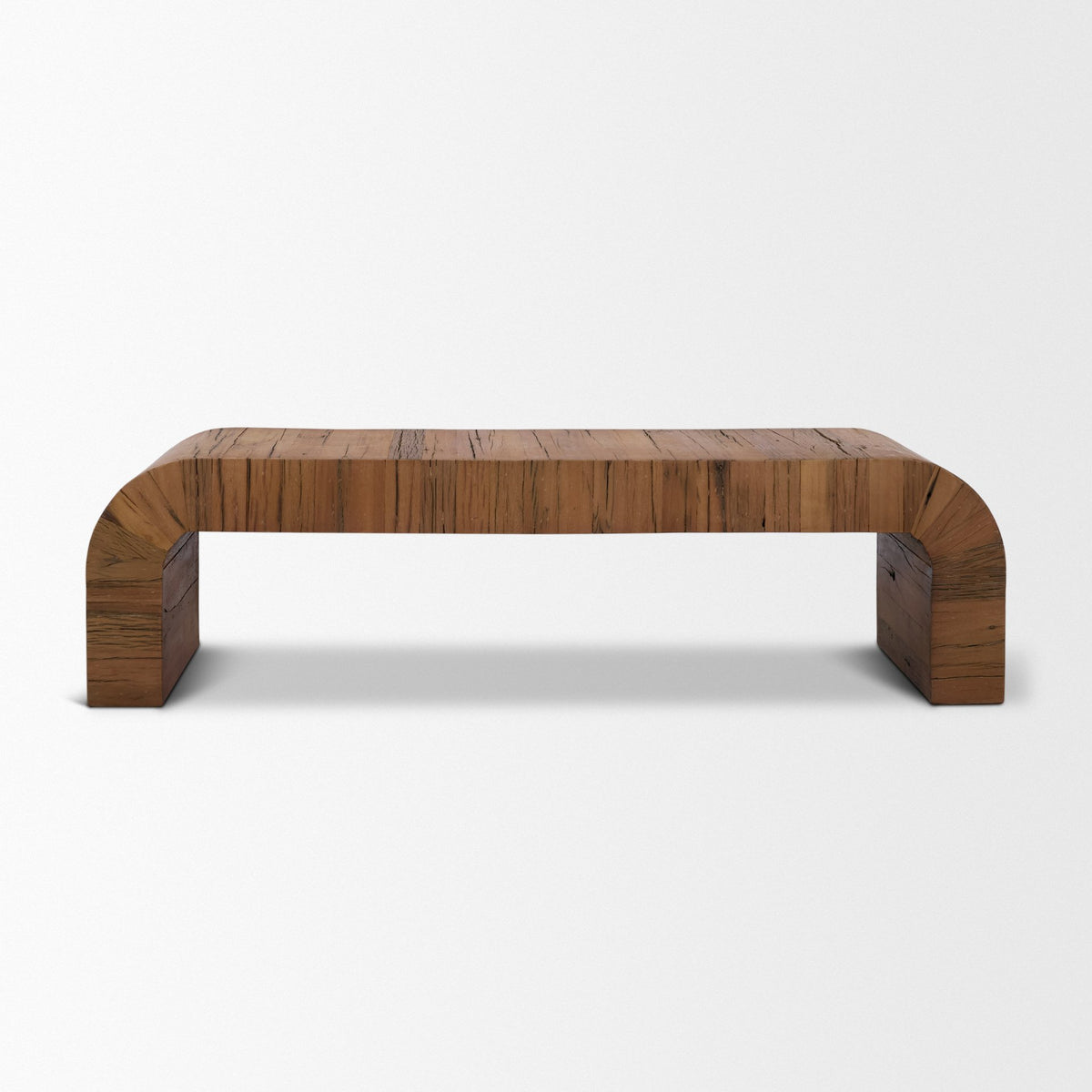 Denton Medium Brown Relcaimed Wood Bench-Benches-DECOROLALA