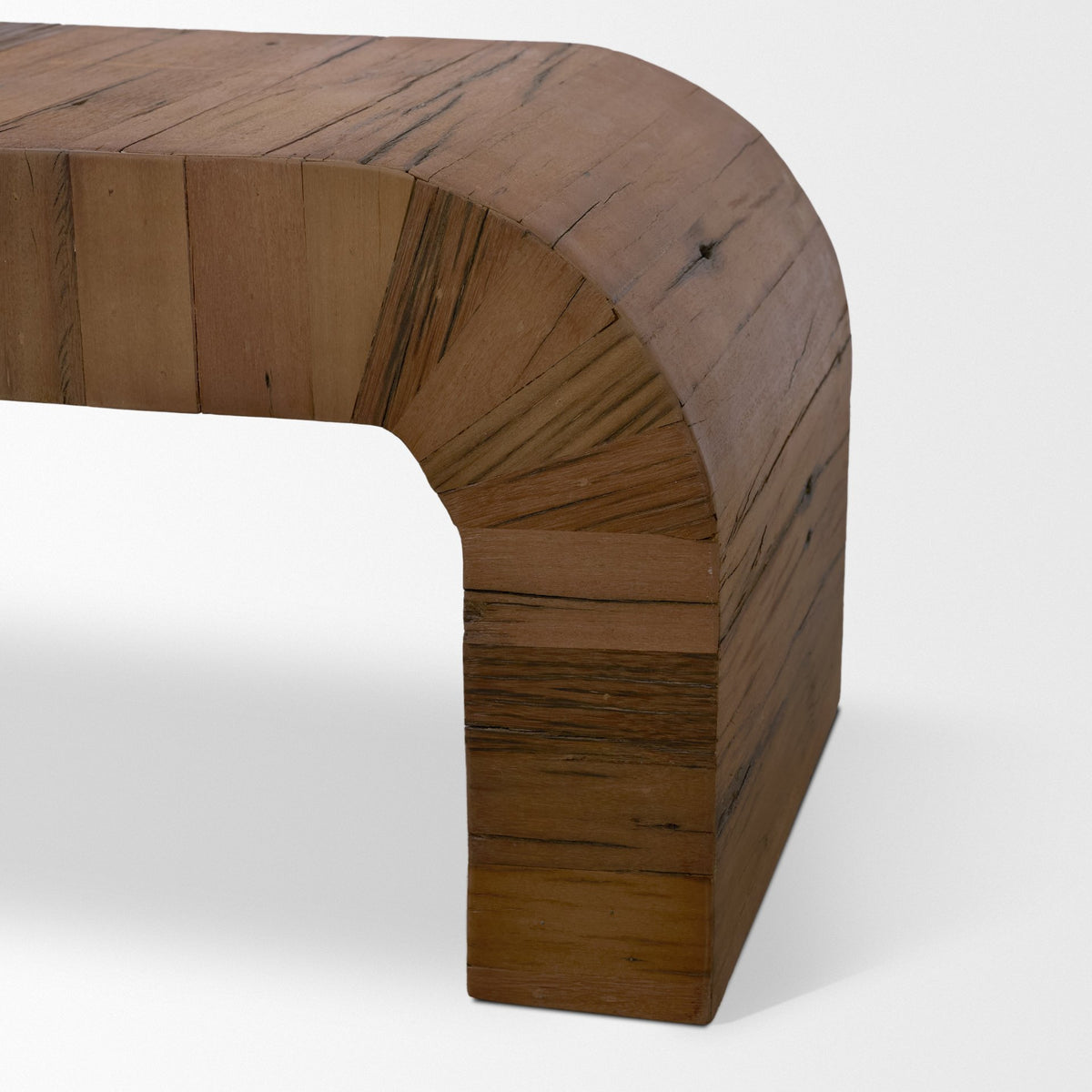 Denton Medium Brown Relcaimed Wood Bench-Benches-DECOROLALA
