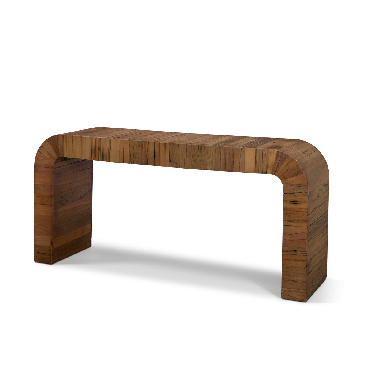 Denton Medium Brown Relcaimed Wood Console Table-Console Tables-DECOROLALA