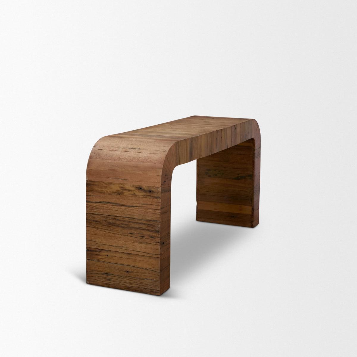 Denton Medium Brown Relcaimed Wood Console Table-Console Tables-DECOROLALA