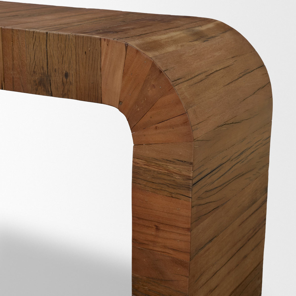 Denton Medium Brown Relcaimed Wood Console Table-Console Tables-DECOROLALA