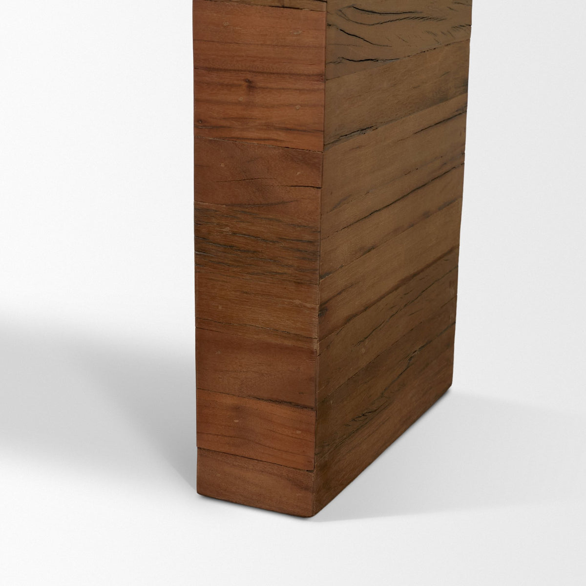 Denton Medium Brown Relcaimed Wood Console Table-Console Tables-DECOROLALA