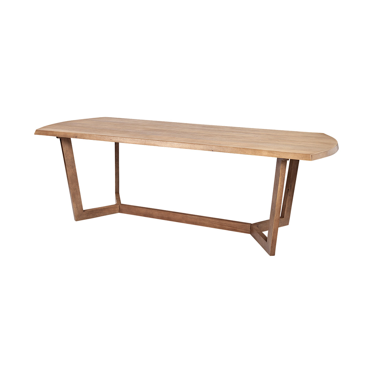 Denver 92"L x 39"W Rectangular Dining Table | Modern | Brown Wood | Seats 6-Dining Tables-DECOROLALA