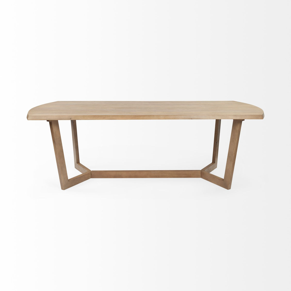 Denver 92"L x 39"W Rectangular Dining Table | Modern | Brown Wood | Seats 6-Dining Tables-DECOROLALA