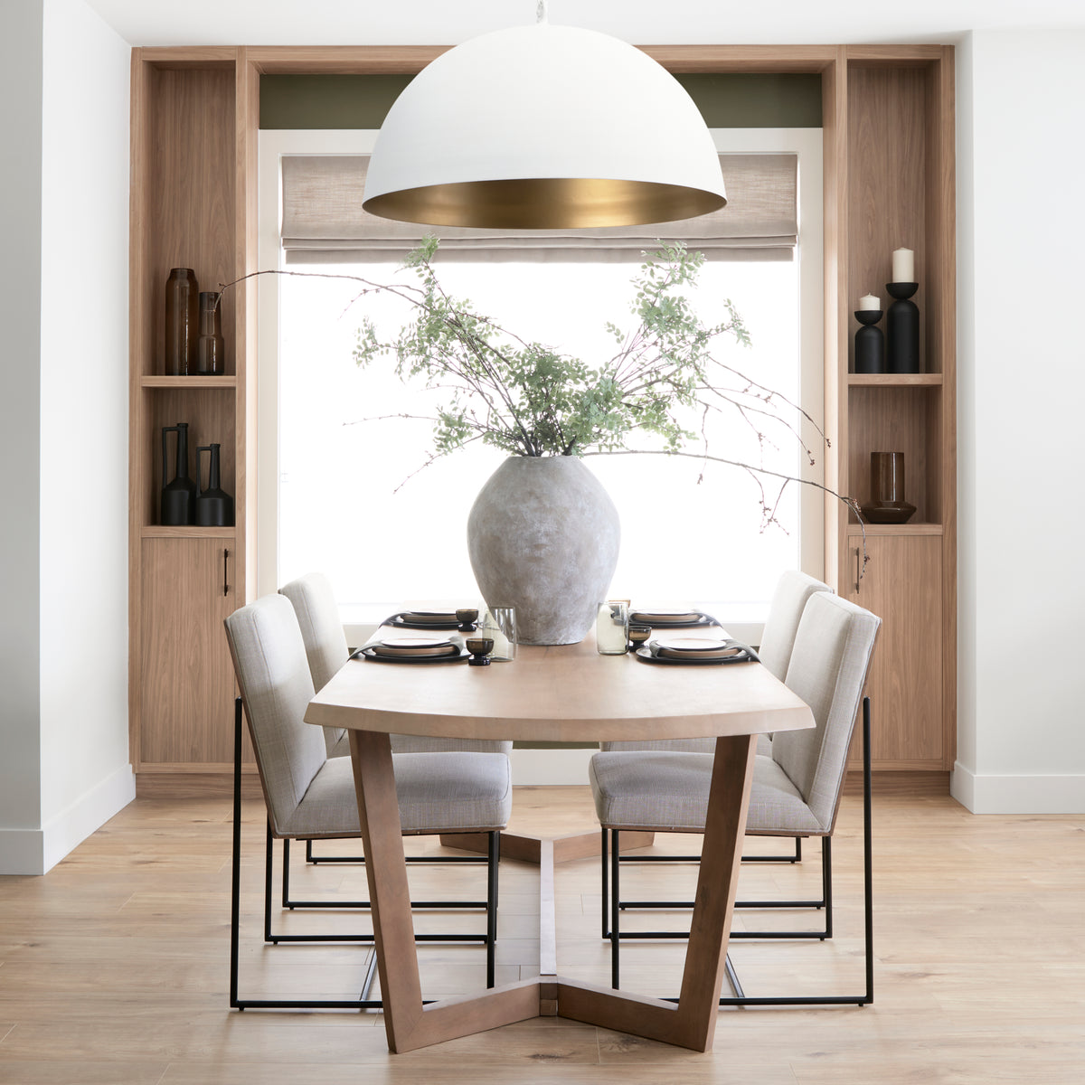 Denver 92"L x 39"W Rectangular Dining Table | Modern | Brown Wood | Seats 6-Dining Tables-DECOROLALA