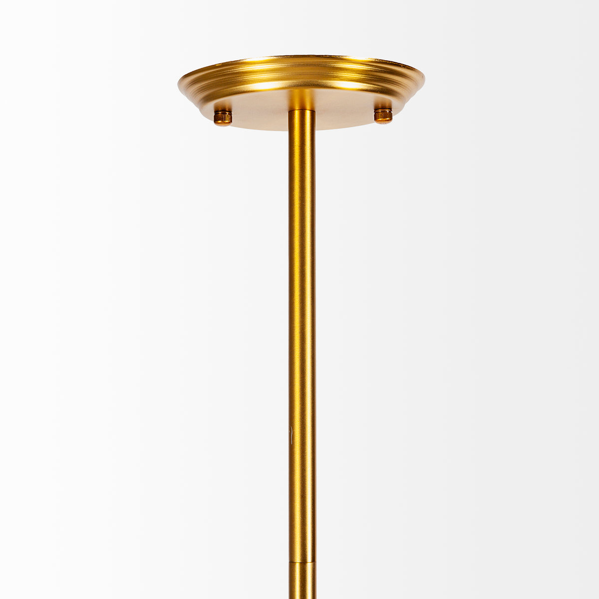Desousa II (33.9"L x 8.8"W x 28"H) Brass-Toned Metal Multi-Arm Three Light Chandelier-Chandeliers-DECOROLALA