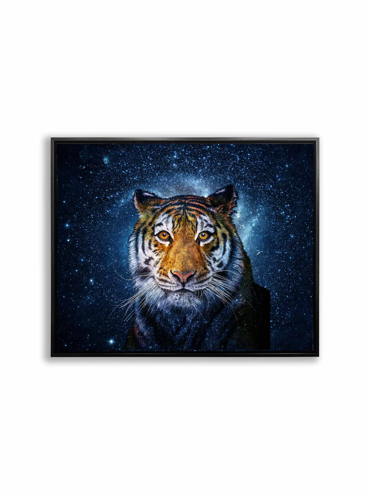 Detailed Tiger Head with Celestial Background 48X36-Print-DECOROLALA