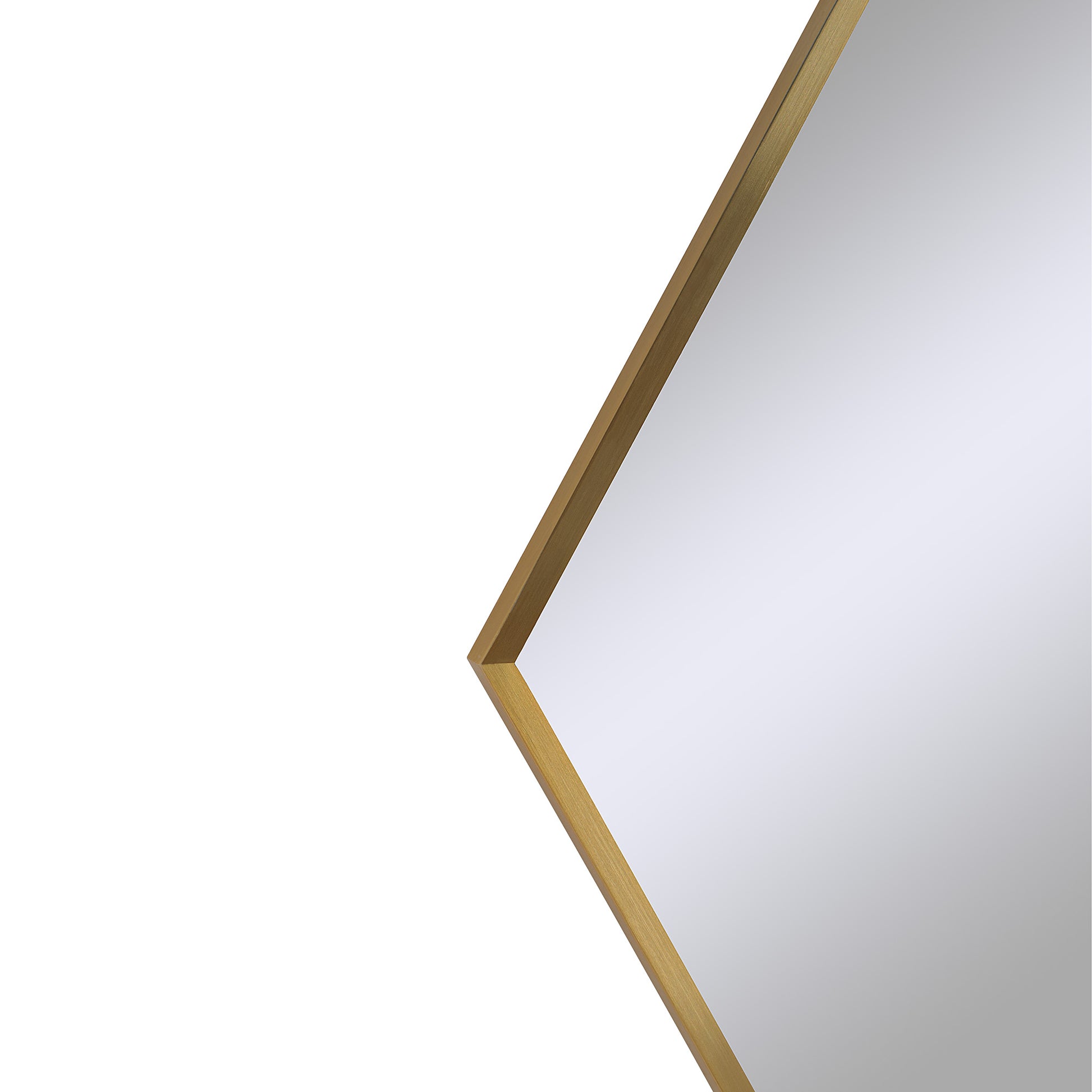 Devika 41" Tall Irregular Wall Mirror, Yellow-Mirror-DECOROLALA