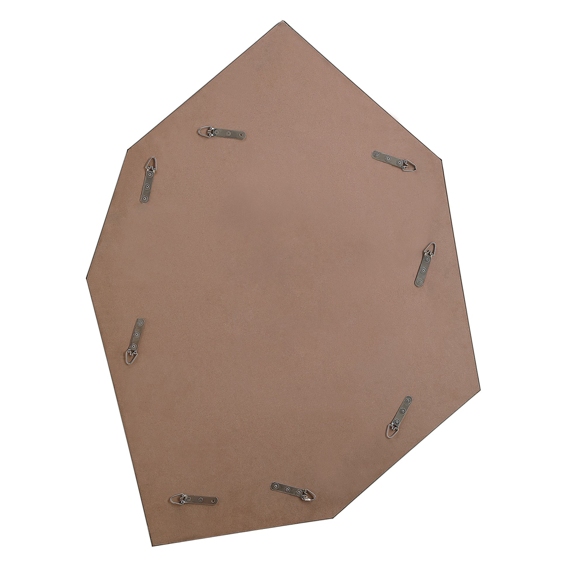 Devika 41" Tall Irregular Wall Mirror, Yellow-Mirror-DECOROLALA